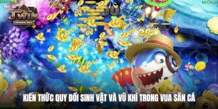 Kiến thức quy đổi sinh vật và vũ khí trong Vua Săn Cá