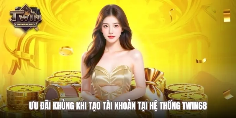 Ưu đãi khủng khi tạo tài khoản tại hệ thống TWIN68