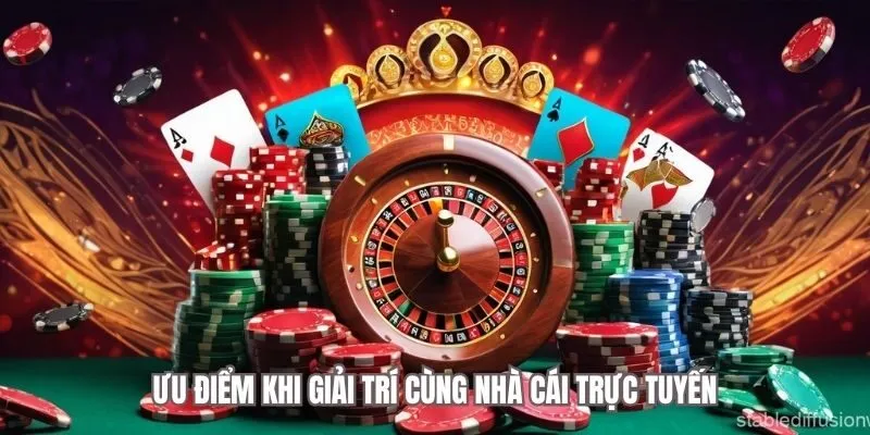 Ưu điểm khi giải trí cùng nhà cái trực tuyến